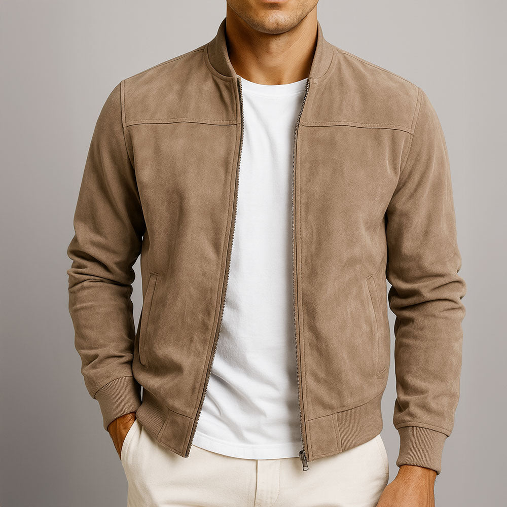 Elegante Wildlederjacke für Herren