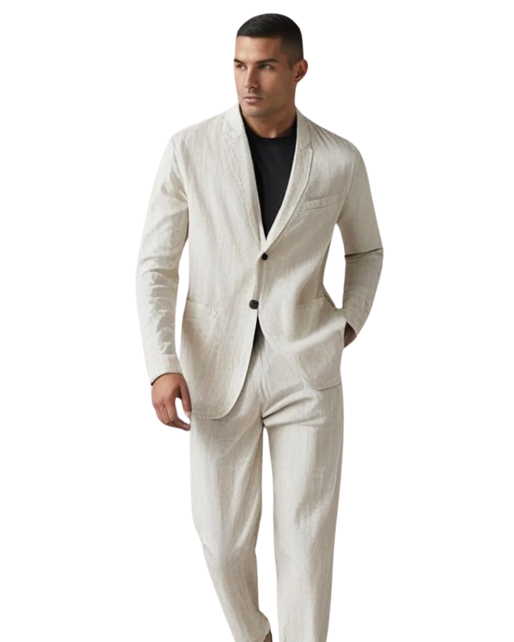 Elegantes Leinen-Set für Herren